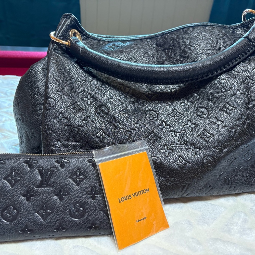 Louis Vuitton Black Monogram Hobo Bag